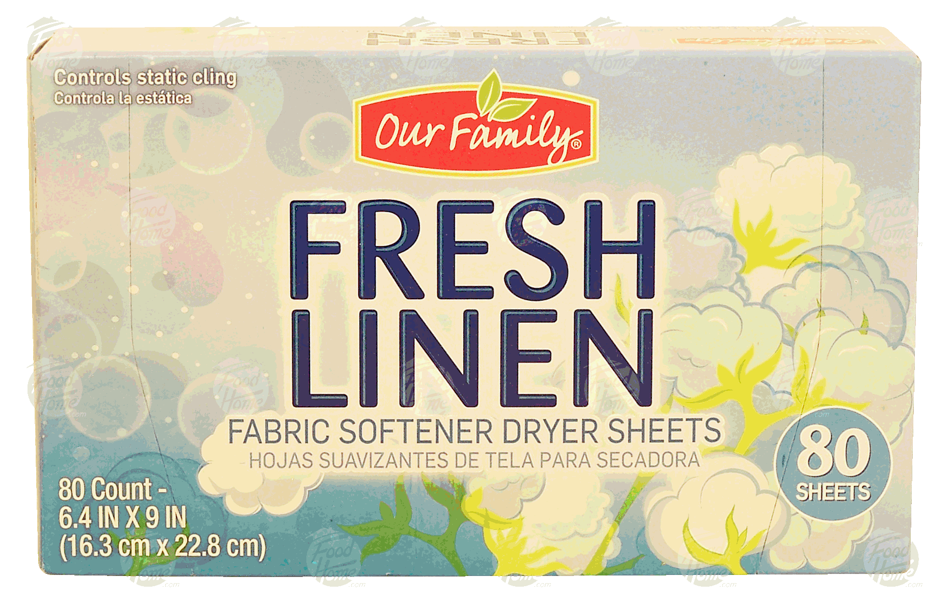 Our Family  fresh linen fabric softener dryer sheets Full-Size Picture